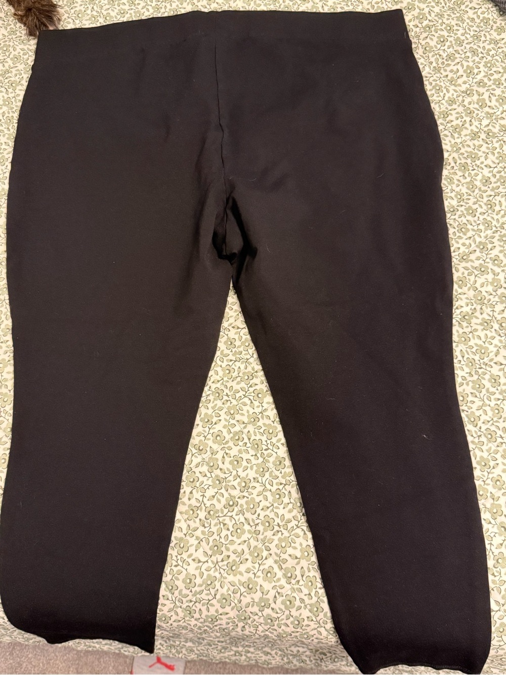Black Stretch Ponte Pants - Picture 2 of 10